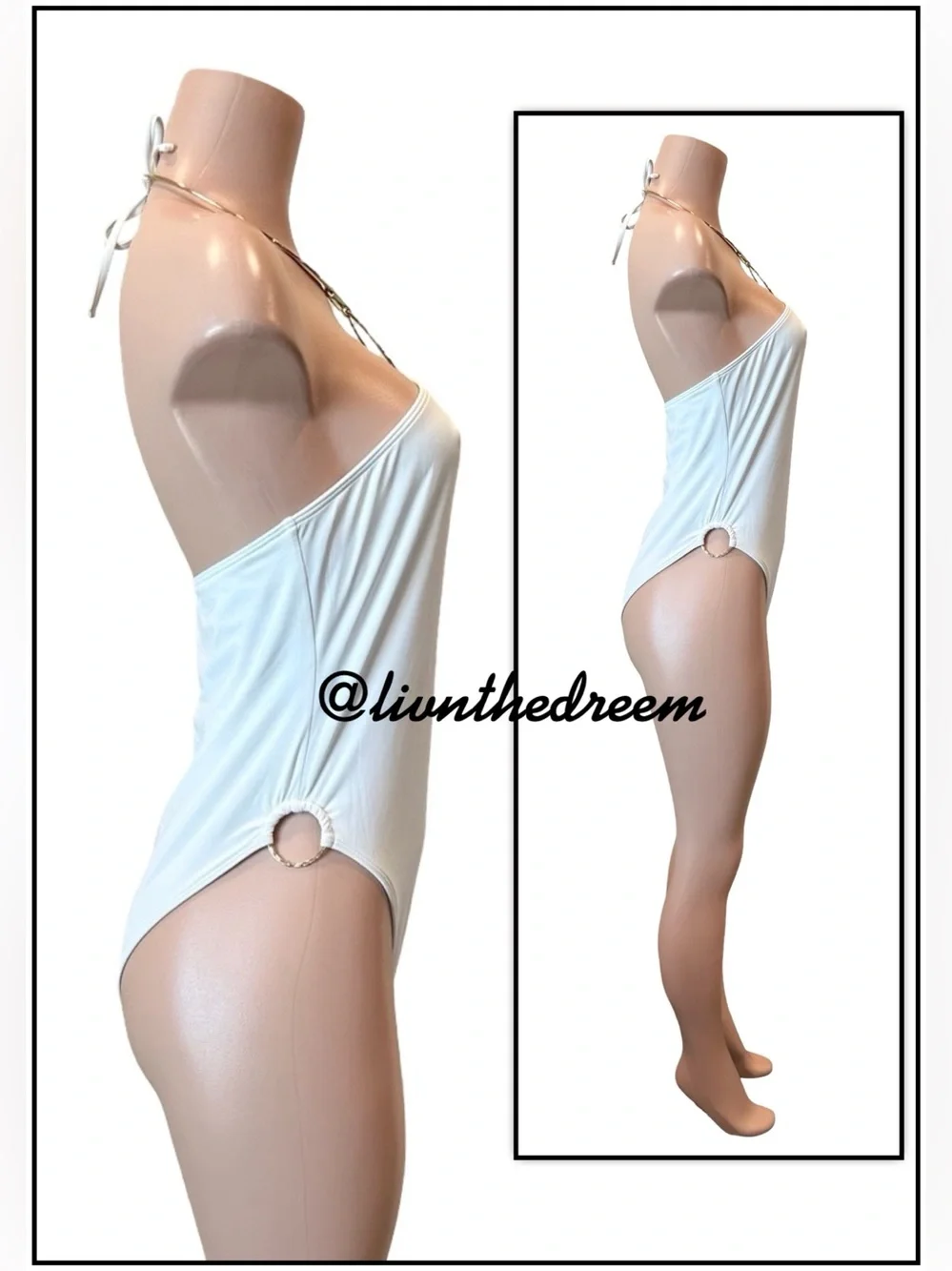 Beach Bunny Jill Collar One Piece swimsuit SZ L